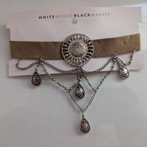 White House Black Market Beige Choker Necklace